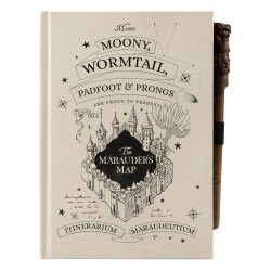 Harry Potter carnet de notes A5 Premium avec la lumière Marauder's Map