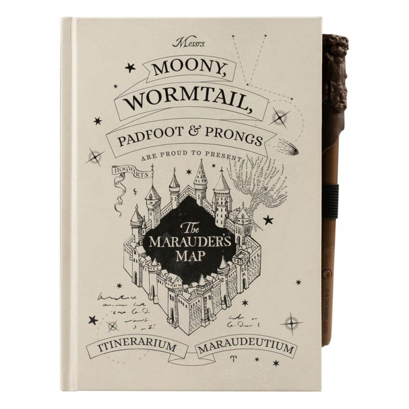 Harry Potter Premium A5 Notitieboekje met Lichte Sluippad's Kaart