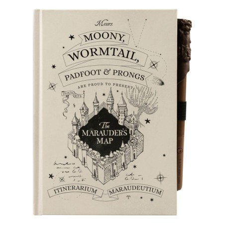 Harry Potter Premium A5 Notitieboekje met Lichte Sluippad's Kaart