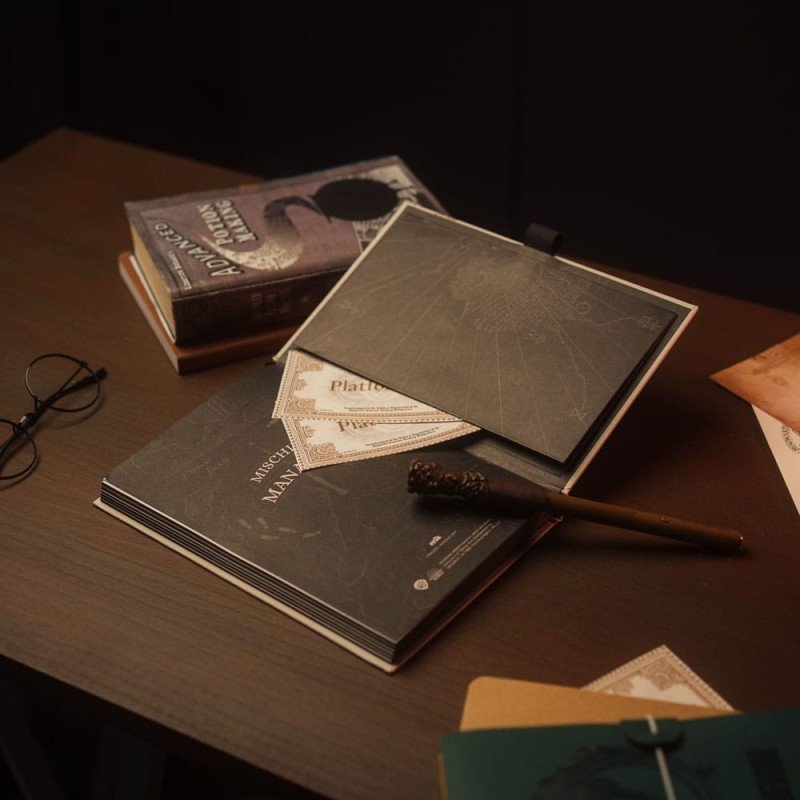 Harry Potter Premium A5 Notitieboekje met Lichte Sluippad's Kaart