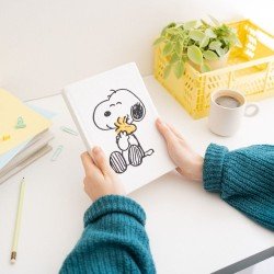 Peanuts Plush Notebook A5 Premium Snoopy