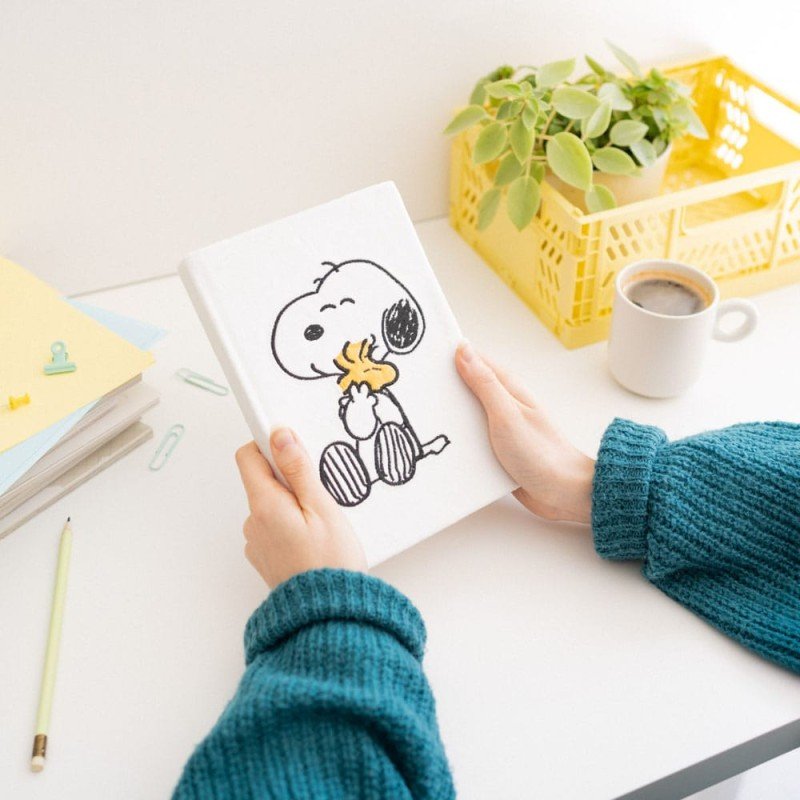 Peanuts Plush Notebook A5 Premium Snoopy