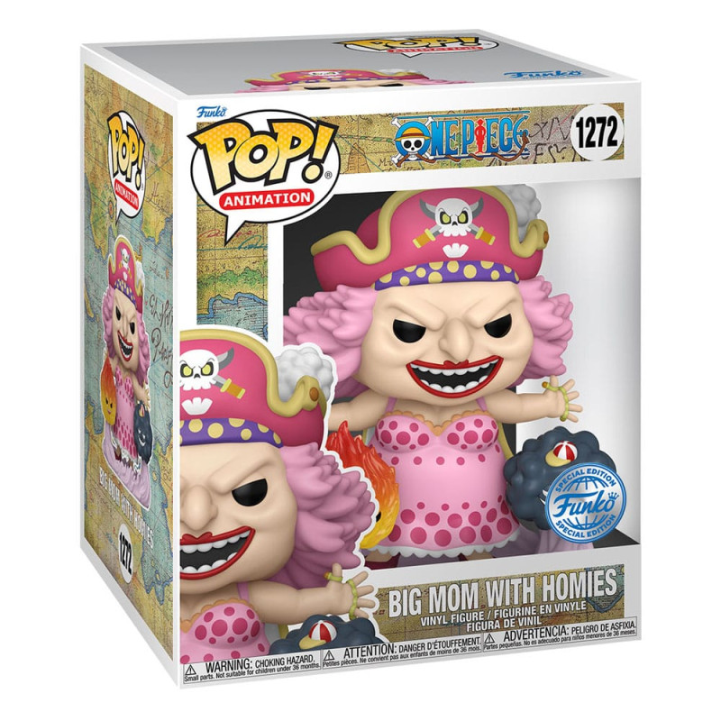 One Piece Figurine Super Sized Funko POP! Animation Vinyl Mom with Homies 15 cm