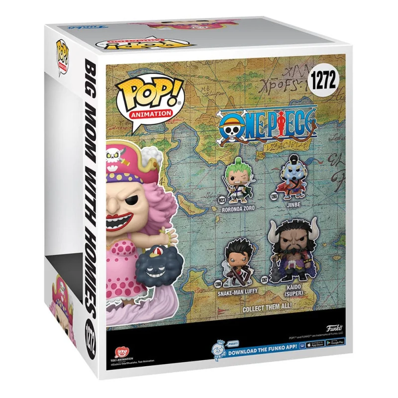 One Piece supergrote figuur Funko POP! Animatie Vinyl Mom met Homies 15 cm | 889698627009