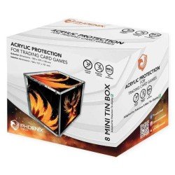 Phoenix Shield - Protective Acrylic Case for Display 8 Mini Tins Pokémon (Magnetic)