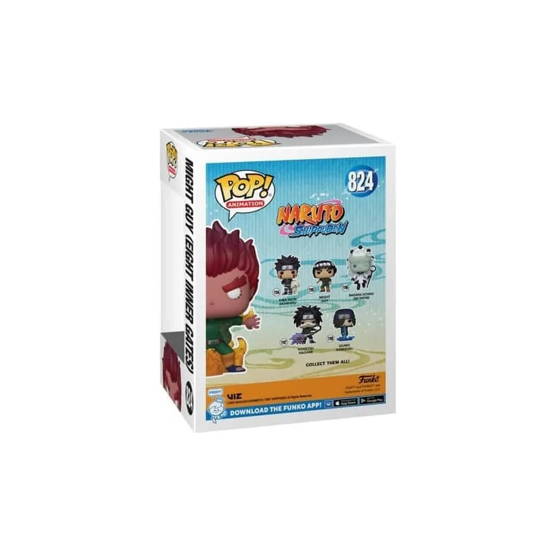 Naruto Shippuden Figuur Funko POP! Animatie Vinyl Might Guy (Acht Binnenpoorten) 9 cm | 889698664844