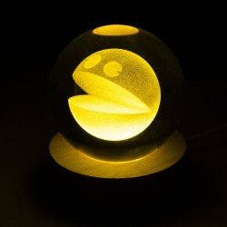 Pac-Man Kristallen Bollamp 8 cm