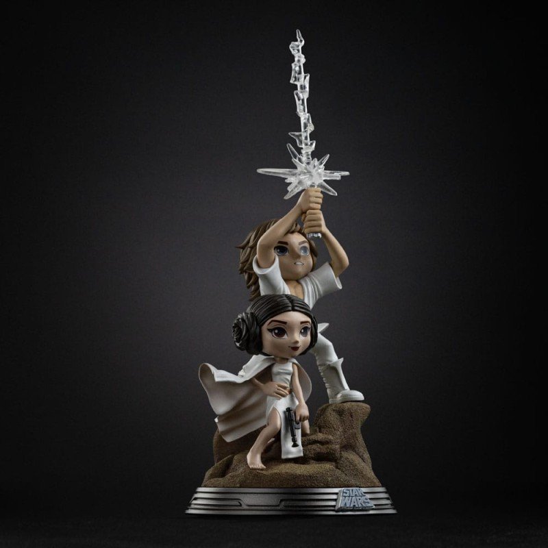 Star Wars figurine Mini Co. PVC Luke & Leia 30 cm       