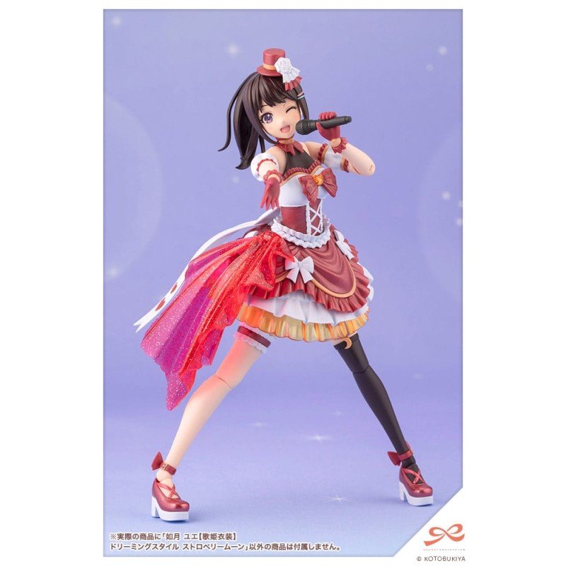 Sousai Shojo Teien figurine Plastic Model Kit 1/10 Yue Kisaragi Diva Costume Dreaming Style Strawberry Moon 16 cm