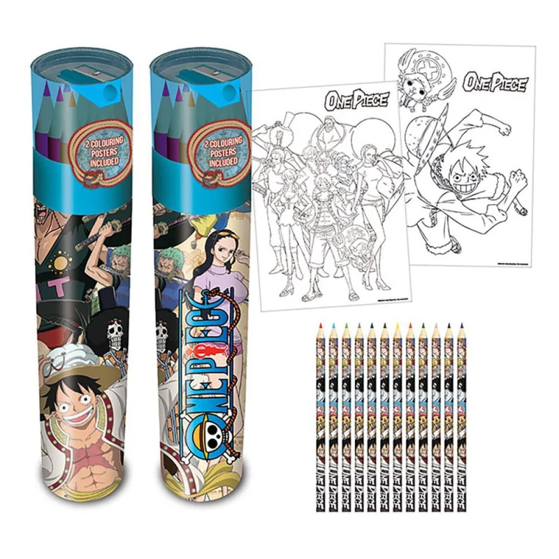 One Piece Set van 12 kleurpotloden "Whole Cake Island" | 5051265735041