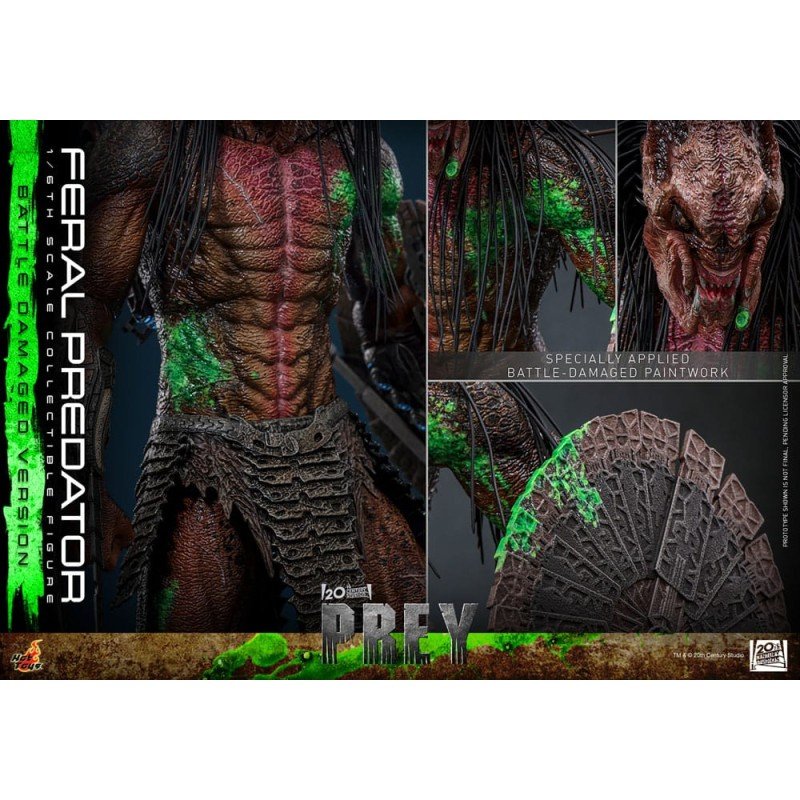 Prey figurine 1/6 Feral Predator (Battle Damaged Version) 37 cm