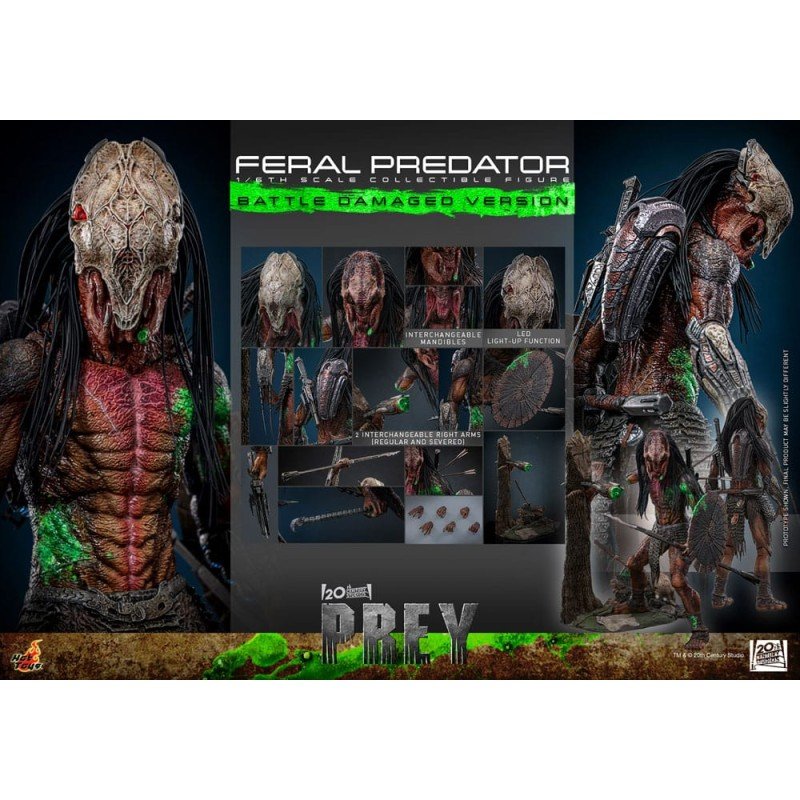 Prey figurine 1/6 Feral Predator (Battle Damaged Version) 37 cm