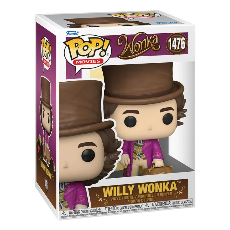 Sjakie en het beeldje van de chocoladefabriek Funko POP! Films Vinyl Willy Wonka 9 cm | 889698680875