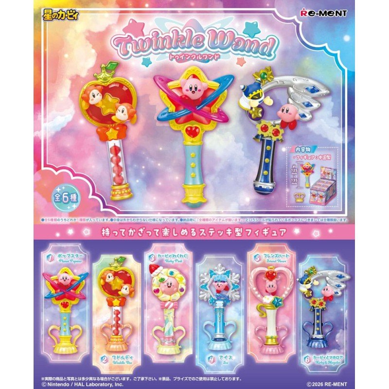 Kirby Diverse Twinkle Wandfiguren (6)