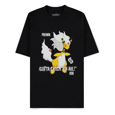 Pokémon Mega Evolutions Mega Pharamp Gotta Catch Em All T-Shirt (M)