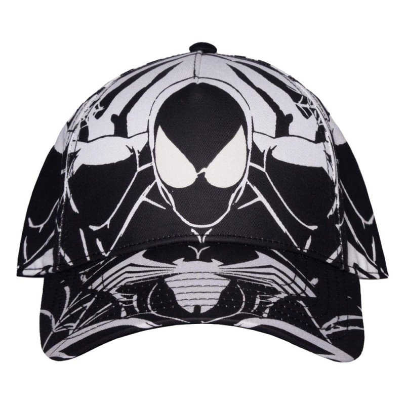 Spider-Man Baseballpet Zwart-wit Volledig Print