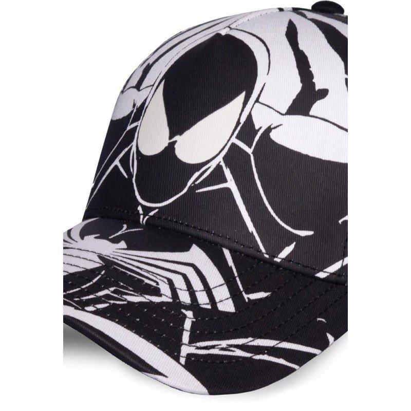 Spider-Man Baseballpet Zwart-wit Volledig Print