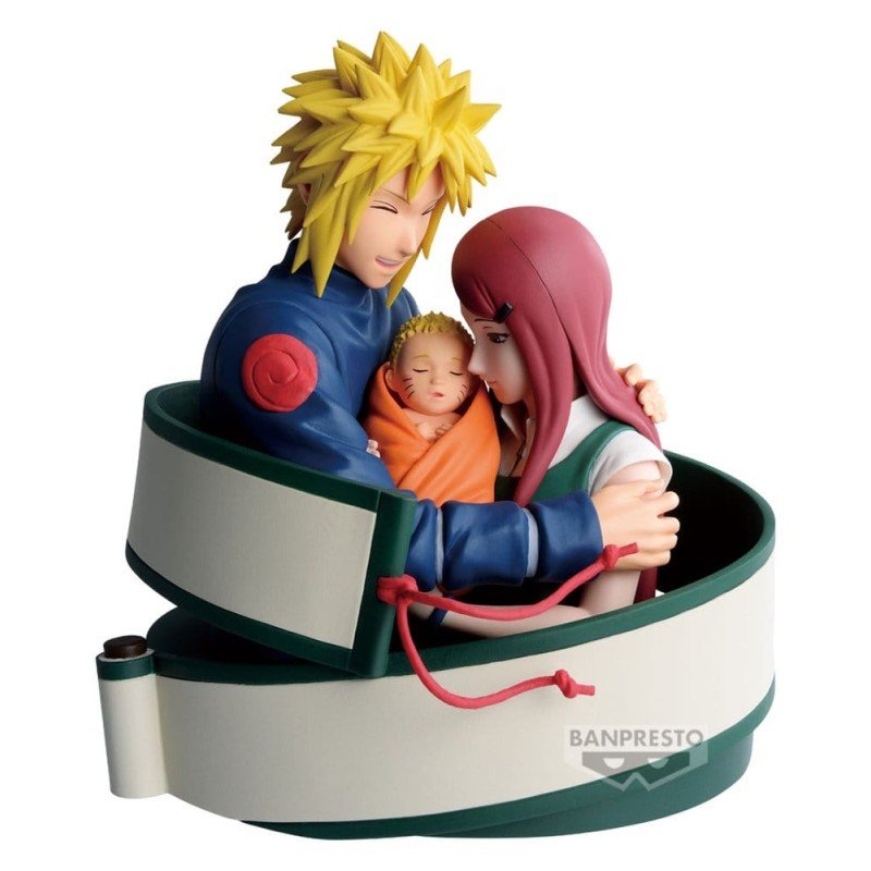 Naruto 72 Series Minato & Naruto & Kushina PVC Statuette 13 cm