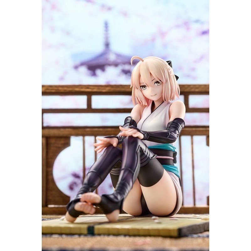 Fate/Grand Order PVC-beeldje 1/7 Saber Klasse dient Okita Souji Final Ascension Ver. 14 cm       