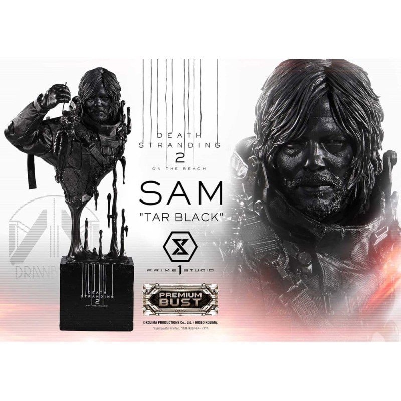 Death Stranding 2: On the Beach Bust Premium 1/3 Sam Tar Black 44 cm
