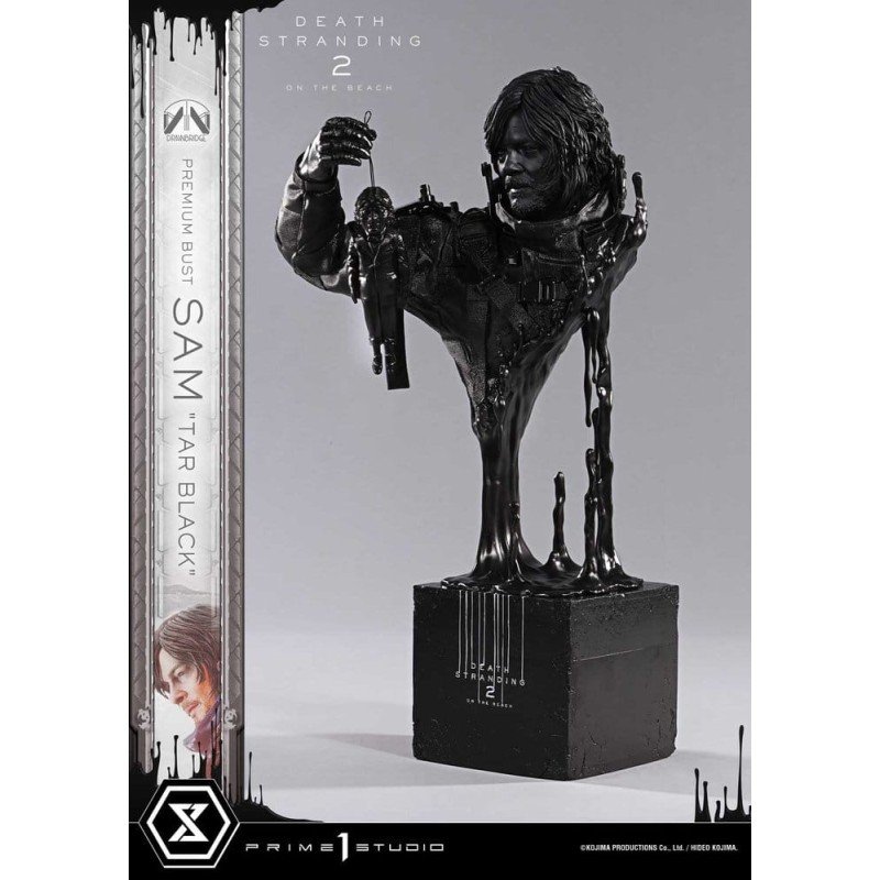 Death Stranding 2: On the Beach Bust Premium 1/3 Sam Tar Black 44 cm