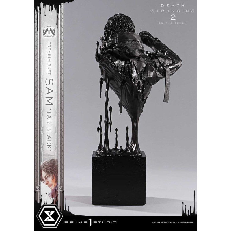 Death Stranding 2: On the Beach Bust Premium 1/3 Sam Tar Black 44 cm