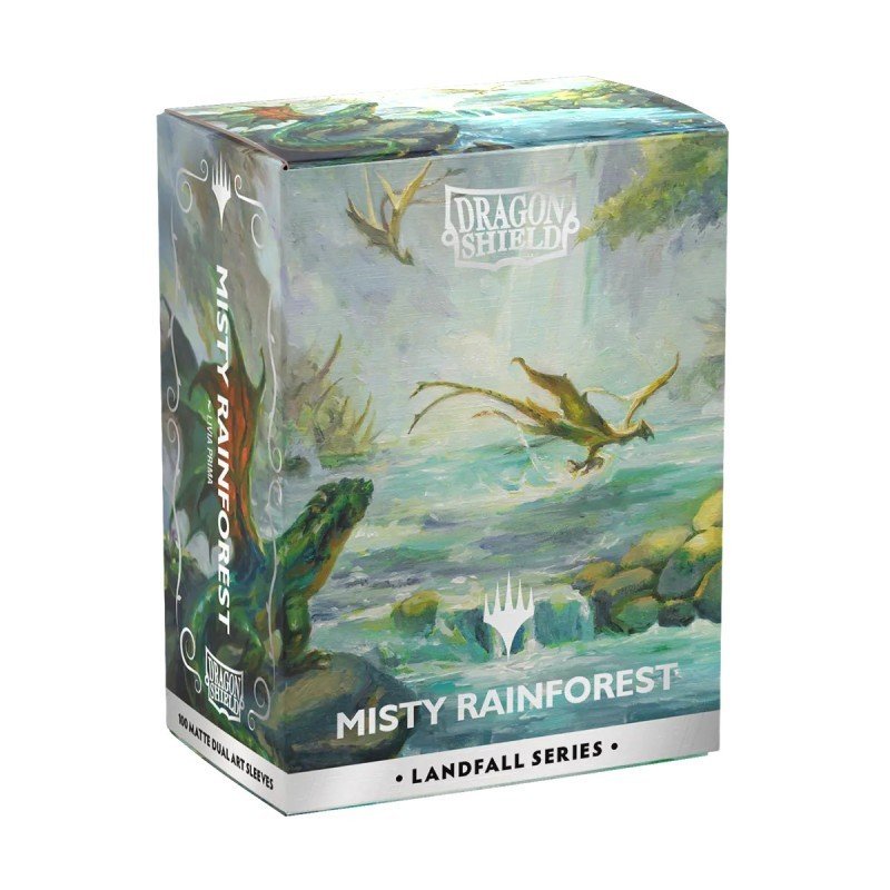 Dragon Shield X Magic - Dual Standard - Landfall - Misty Rainforest (100 sleeves)