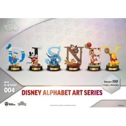 Disney - Set van 6 PVC Beeldjes Mini Diorama Stage 100 Years of Wonder - Disney Alfabet Art 10 cm