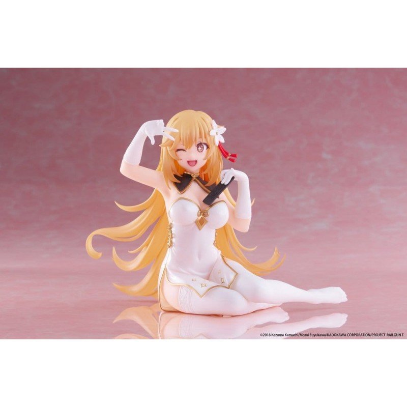 A Certain Scientific Railgun statuette PVC Desktop Cute Figure Misaki Shokuho Chinese Dress Ver. 13 cm       