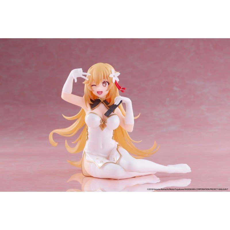 A Certain Scientific Railgun statuette PVC Desktop Cute Figure Misaki Shokuho Chinese Dress Ver. 13 cm       