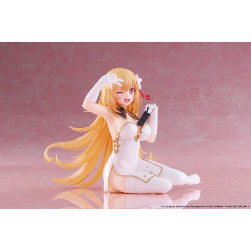 A Certain Scientific Railgun statuette PVC Desktop Cute Figure Misaki Shokuho Chinese Dress Ver. 13 cm       