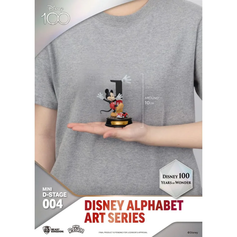 Disney - Pack 6 Statuettes PVC Mini Diorama Stage 100 Years of Wonder - Disney Alphabet Art 10 cm | 4711385240801