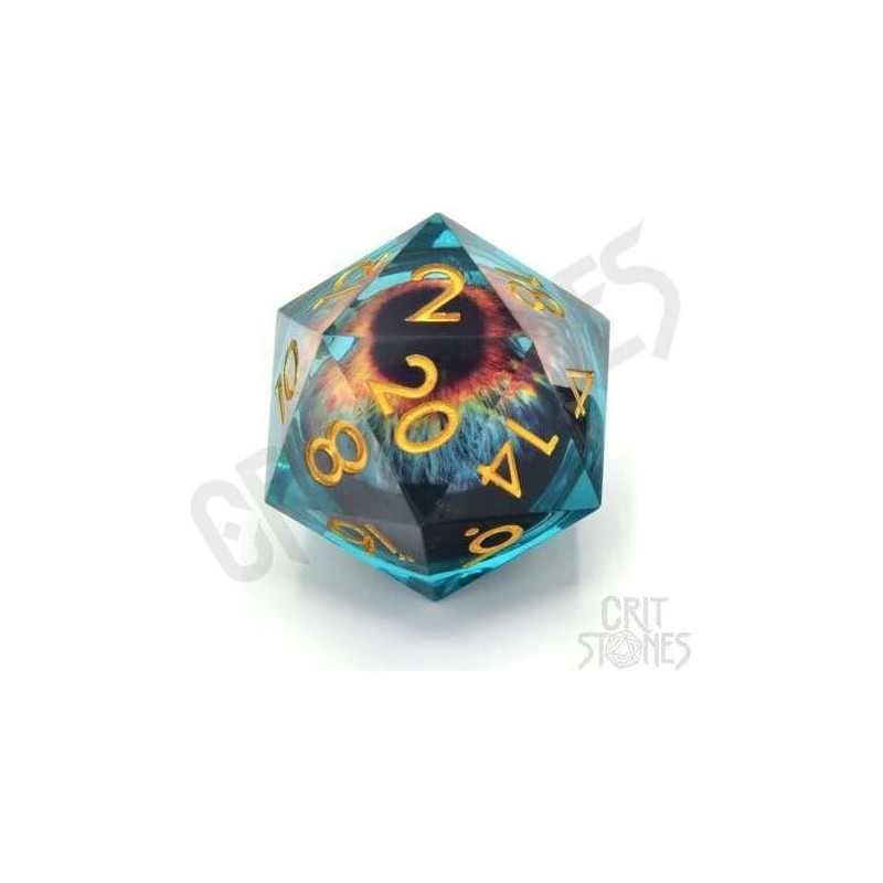 CritStones Liquid Core Dice D20 Eye of the Oracle 3 cm