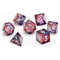 CritStones Liquid Core pack dés Fey Mist (7)