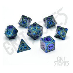 CritStones Metal pack dés Twilight Grove  (7)