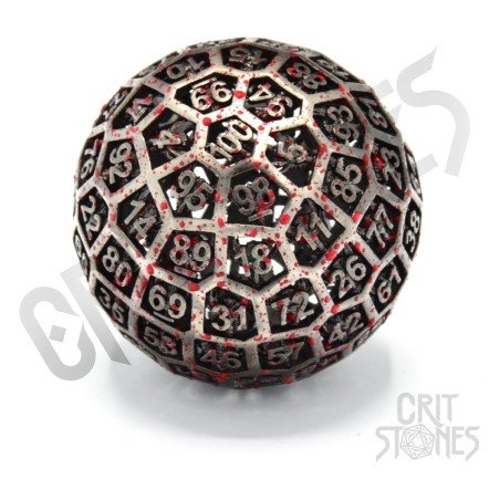 CritStones D100 dés Métal creux Centigrave
