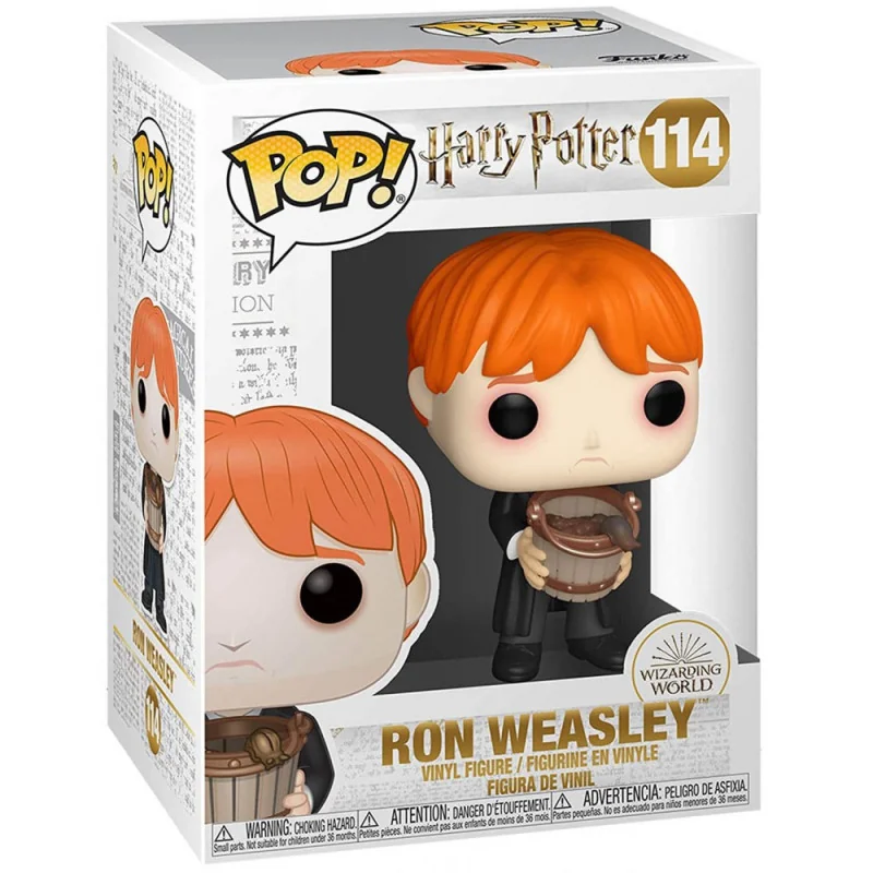 Harry Potter-figuur Funko POP! Films Vinyl Ron Wemel Kotsslakken met Emmer 9 cm | 889698480666