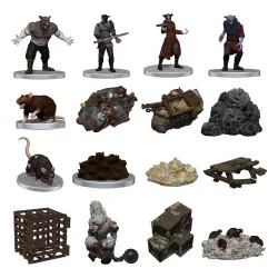 Dungeons & Dragons - Pack de miniatures prépeintes - Icons of the Realms - Adventure in a Box - Wererat Den