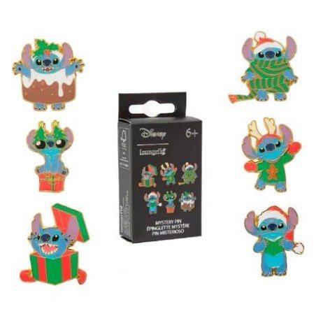 Disney by Loungefly présentoir pin's émaillés Blind Box Stitch Holiday (18)