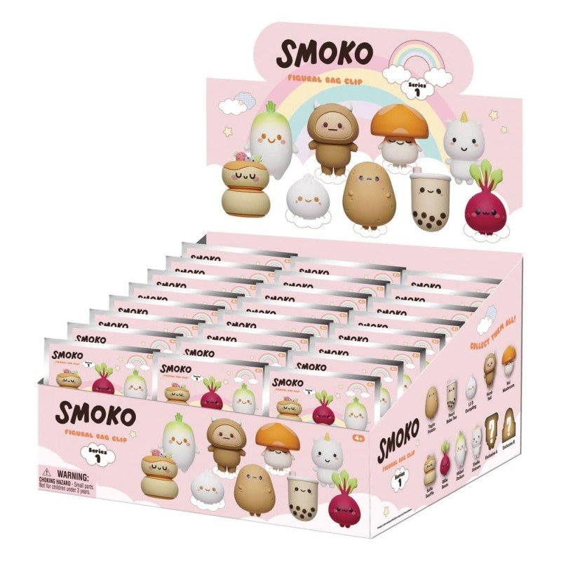 Smoko 3D Foam Bag Clips Serie 1 Display (24)