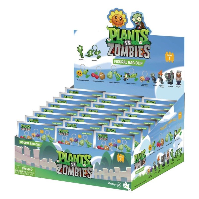 Plants vs. Zombies 3D présentoir porte-clés Série 1 (24) 