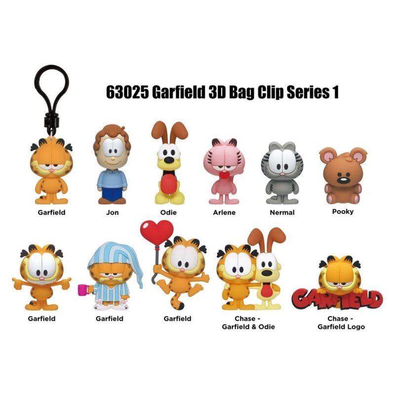 Garfield 3D présentoir porte-clés Série 1 (24) 