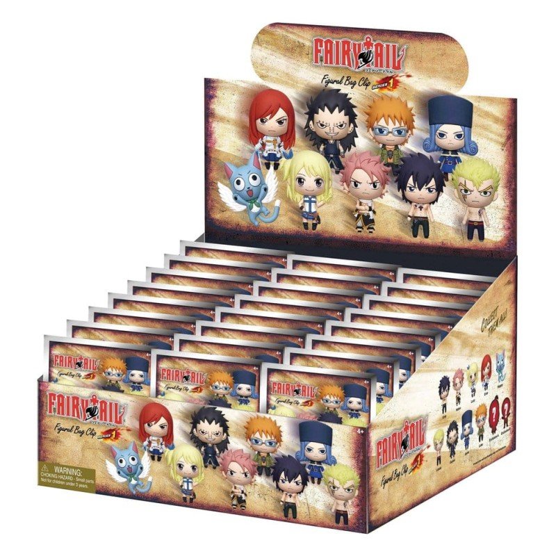 Fairy Tail 3D présentoir porte-clés Série 1 sac à dos (24) 