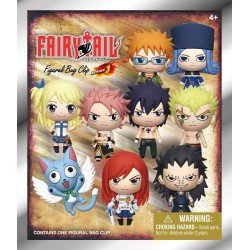 Fairy Tail 3D Foam Bag Clips Serie 1 Display (24)