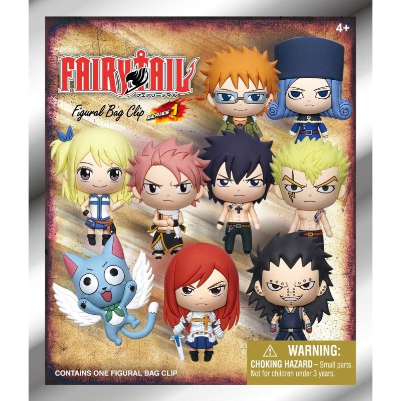 Fairy Tail 3D Foam Bag Clips Serie 1 Display (24)