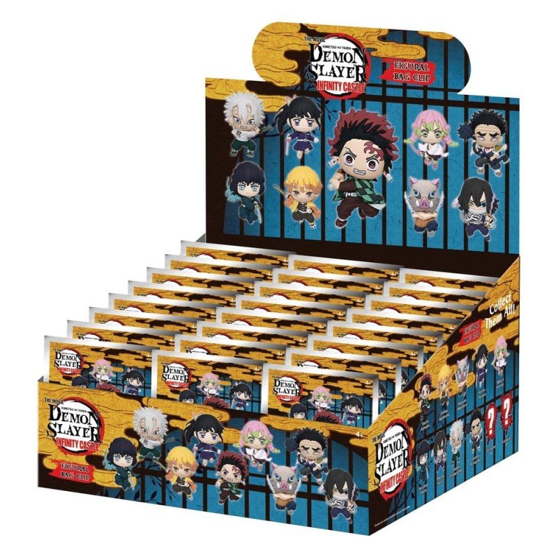 Demon Slayer 3D Foam Bag Clips Infinity Castle Serie 1 Display (24)
