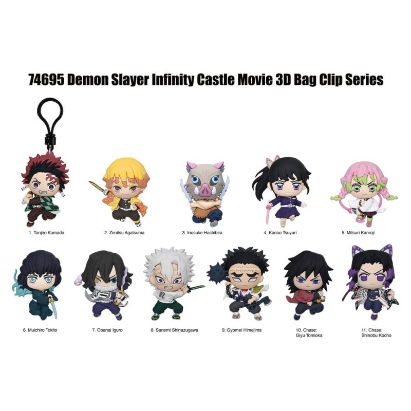 Demon Slayer 3D présentoir porte-clés Infinity Castle Série 1 (24) 