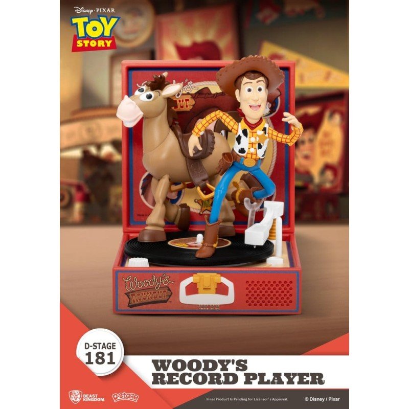 Toy Story Record Player Series Figurine en PVC Woody's Record Player 13 cm