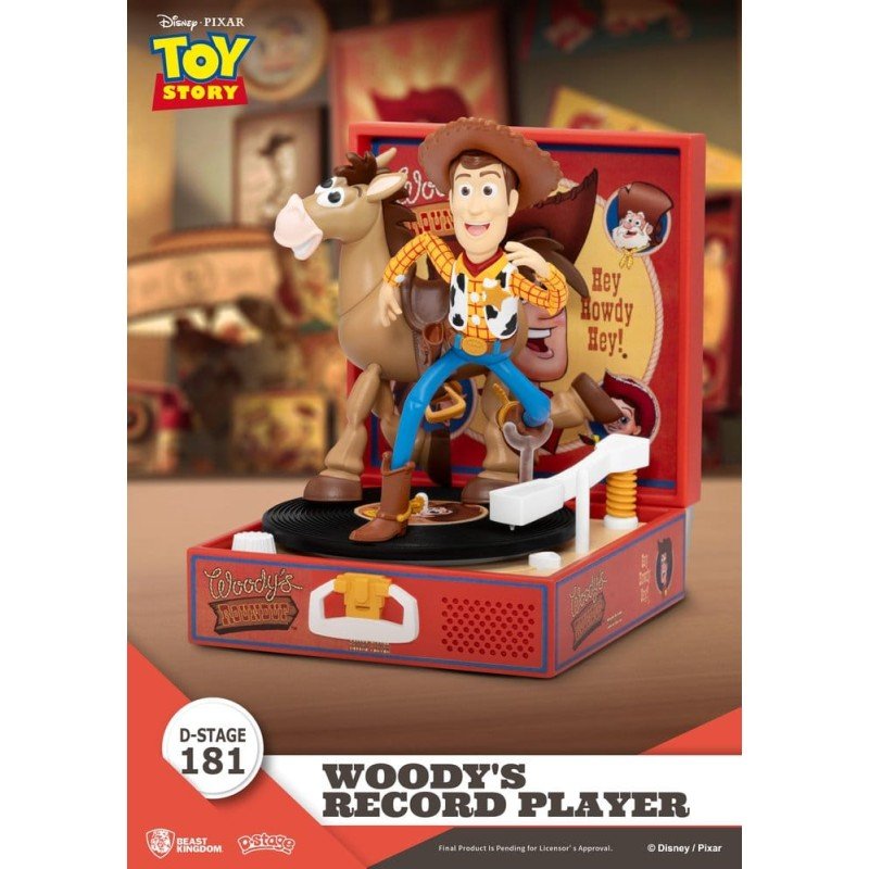 Toy Story Record Player Series Figurine en PVC Woody's Record Player 13 cm