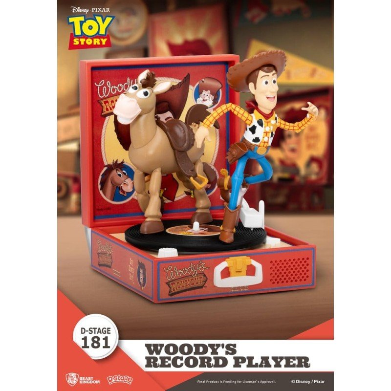 Toy Story Record Player Series Figurine en PVC Woody's Record Player 13 cm
